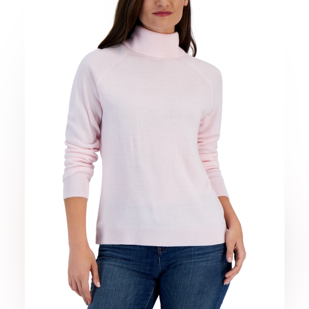 Karen Scott Women's Luxesoft Turtleneck Top size Mesium